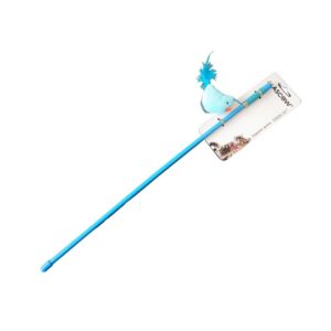 Mascow pálcás cicajáték madárral kék 46cm